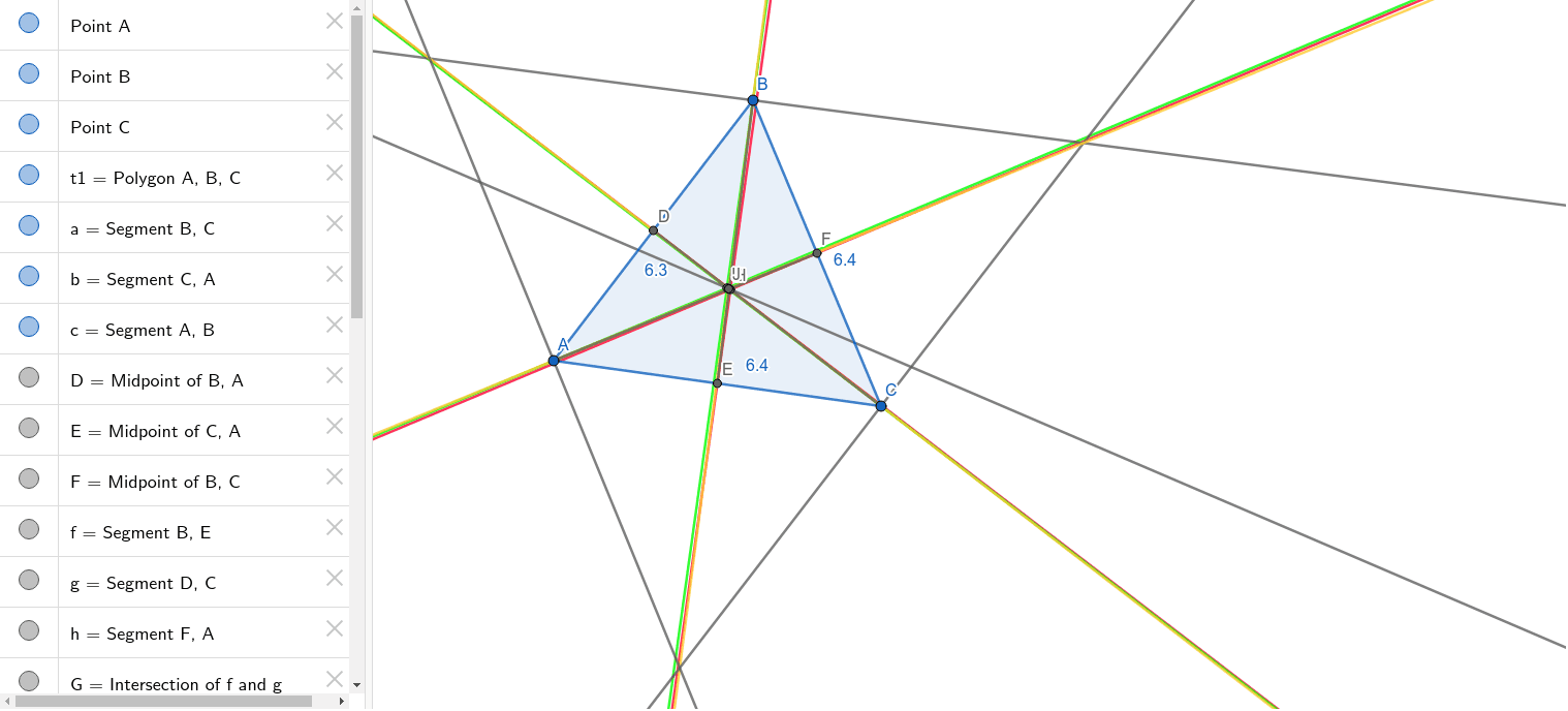 Euler line geogebra