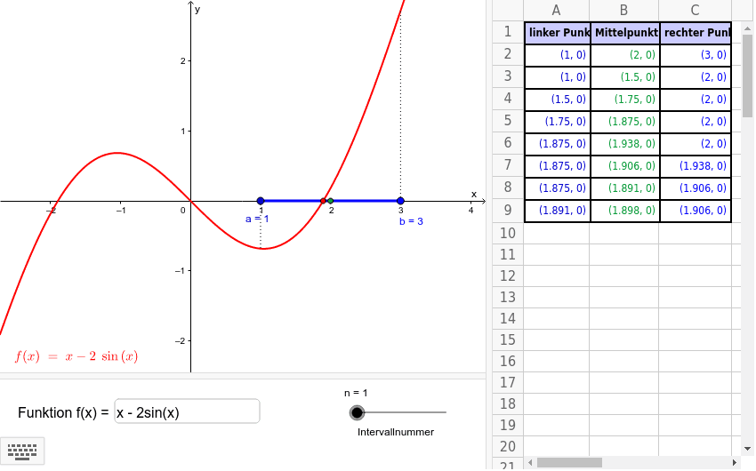 GeoGebra Applet