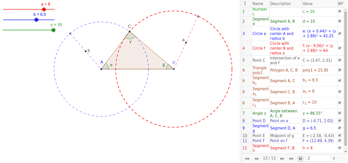 GeoGebra Applet