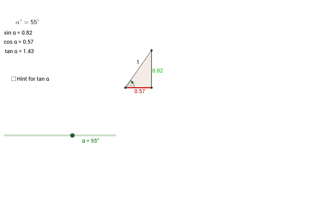 Investigating Trigonometry – GeoGebra