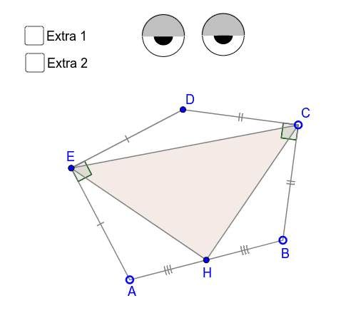 Pentagon with two right angles – GeoGebra