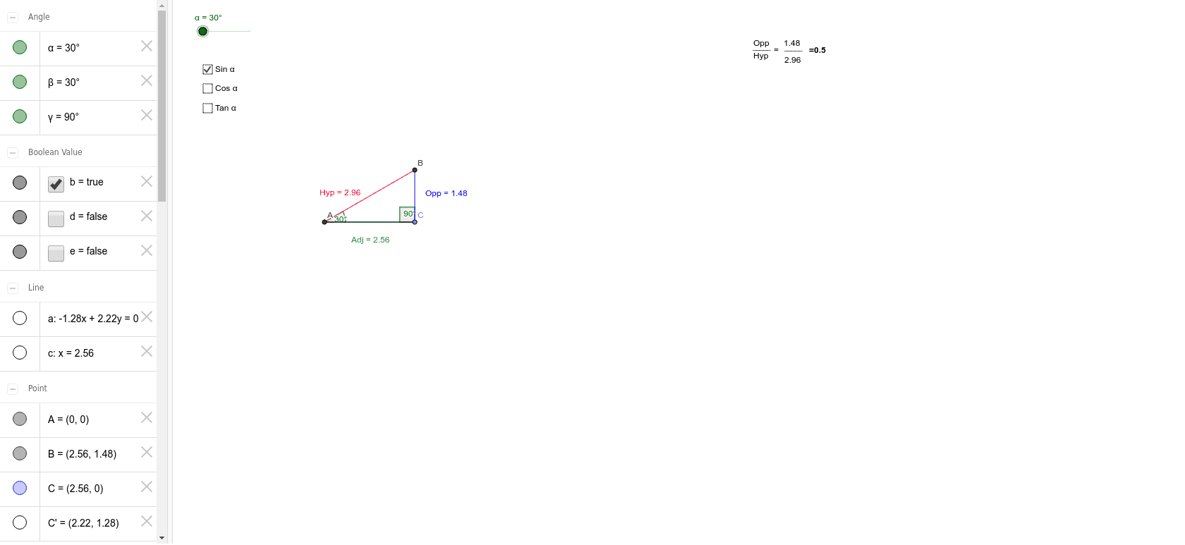 GeoGebra Applet
