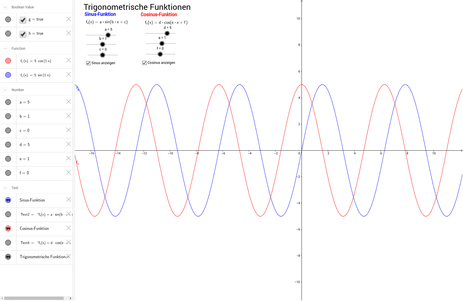 GeoGebra Applet
