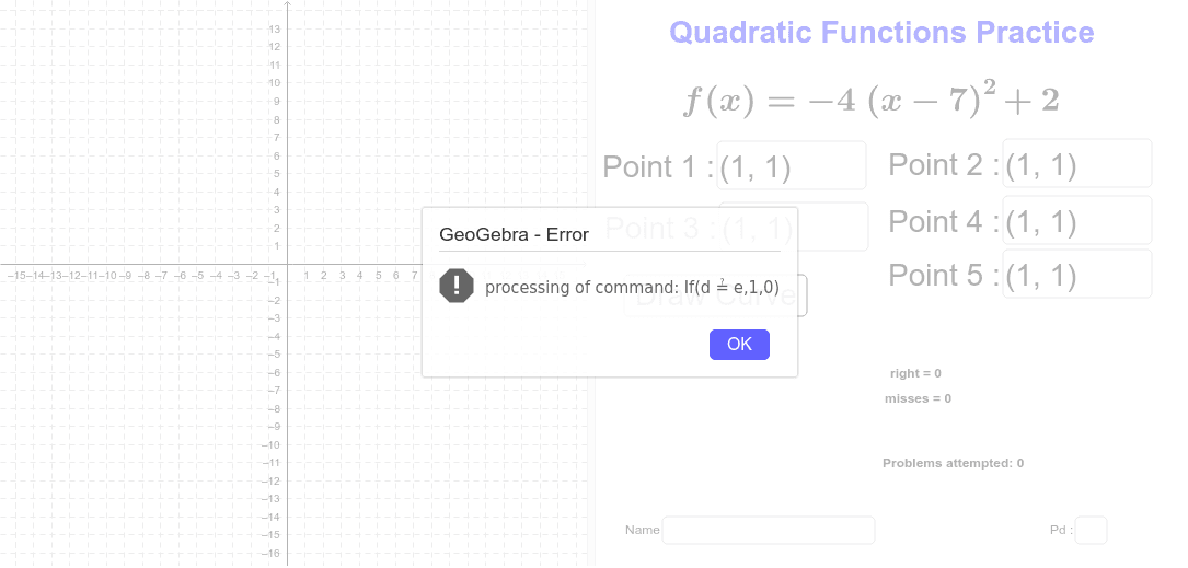 GeoGebra Applet