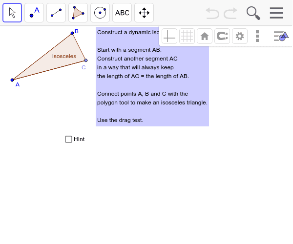 GeoGebra Applet