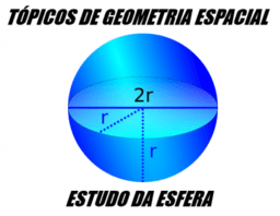 TÓPICOS DE GEOMETRIA ESPACIAL - ESTUDO DA ESFERA