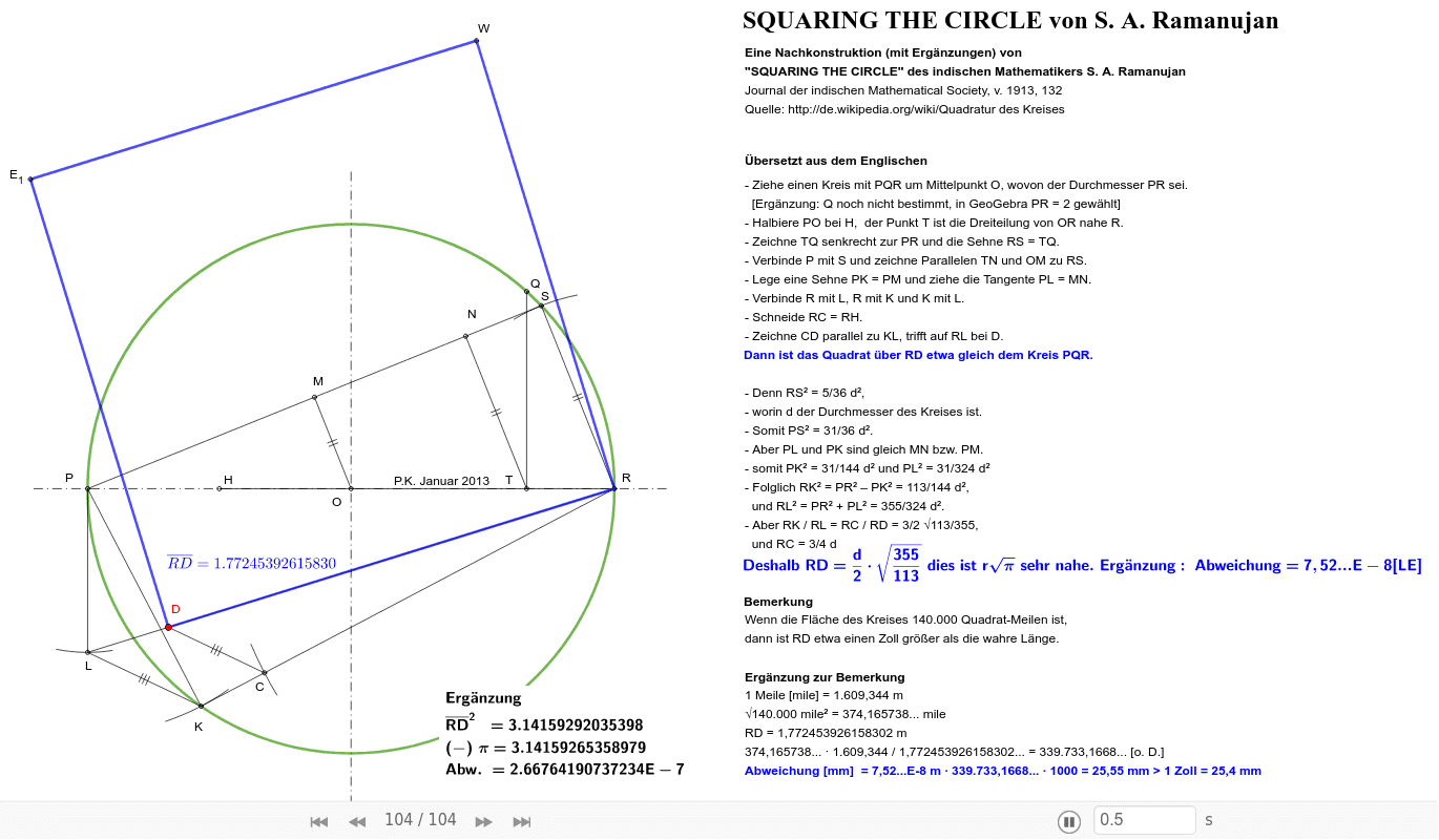 GeoGebra Applet