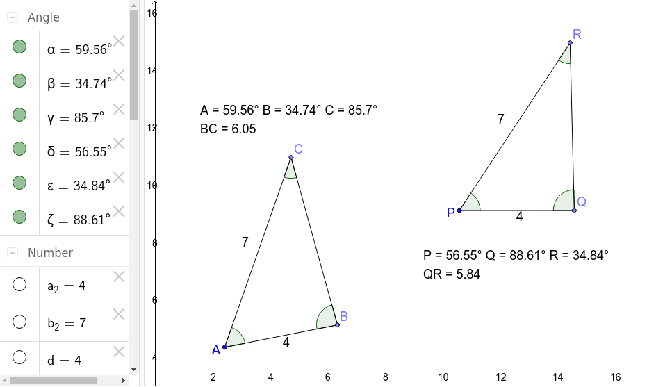 GeoGebra Applet