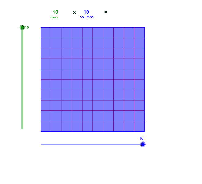 Multiplication Visual Strategy: Arrays – GeoGebra