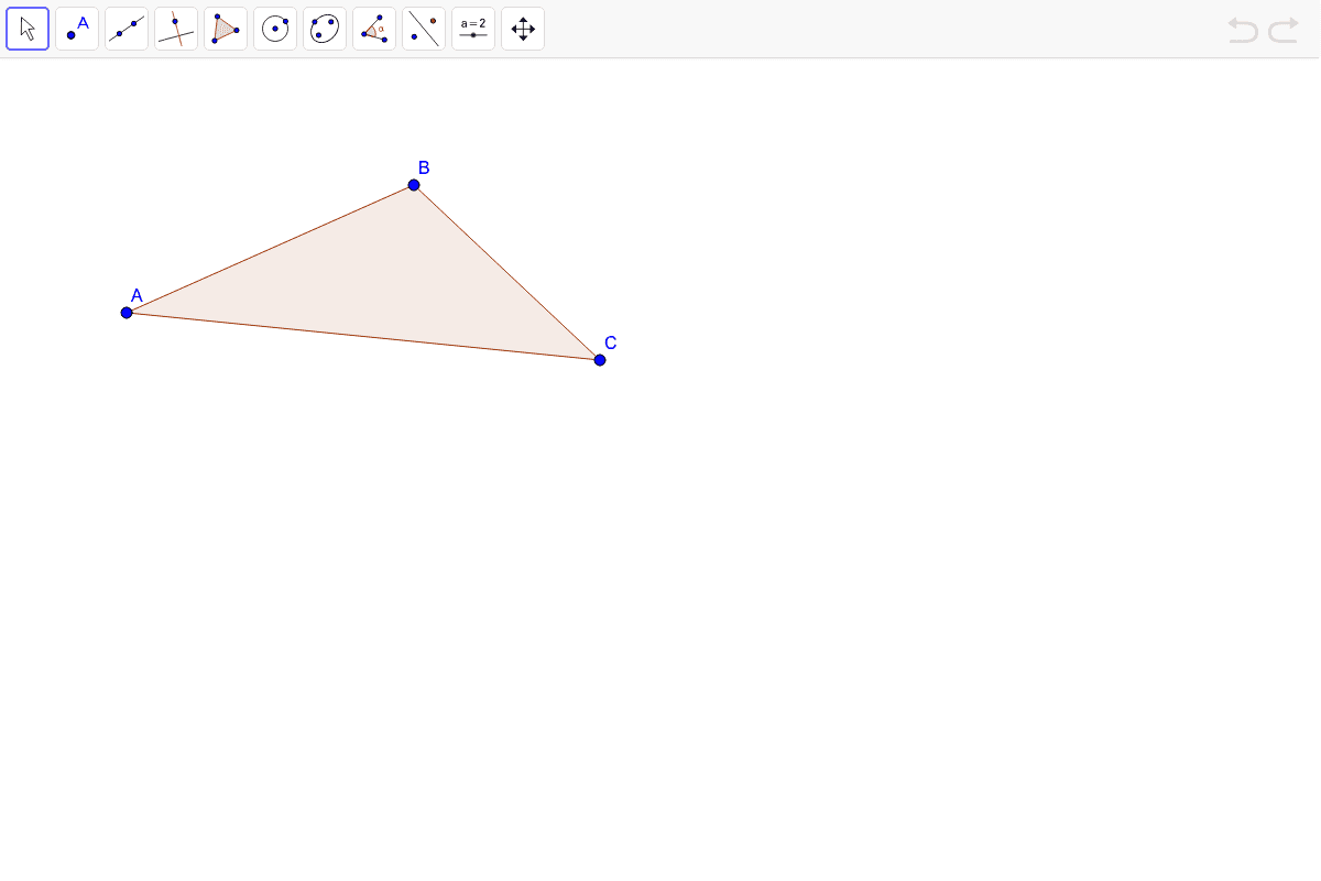 Draw all three perpendicular bisectors. make sure to draw your perpendicular bisectors long enough that they all intersect.