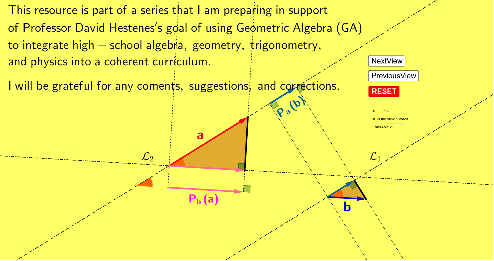 GeoGebra Applet