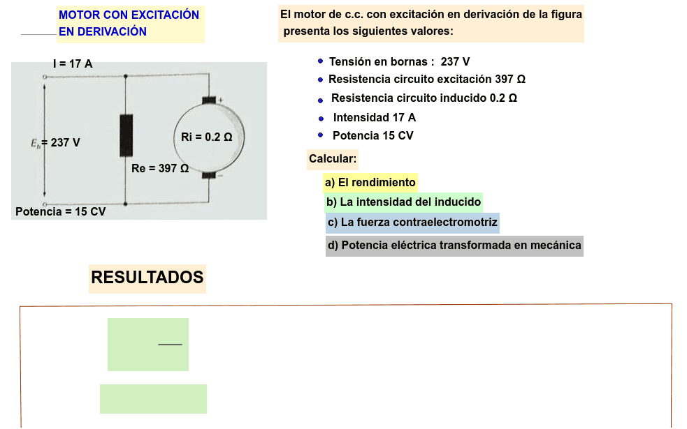 Ejercicios Resueltos De Motores En Derivacion www.geogebra.org