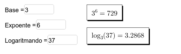 Calculadora de Logaritmos e Potências