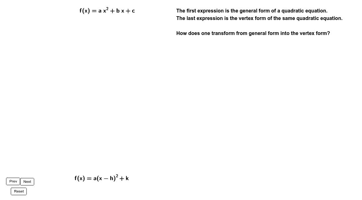 GeoGebra Applet