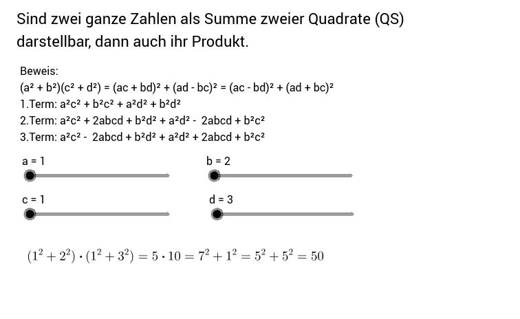 GeoGebra Applet