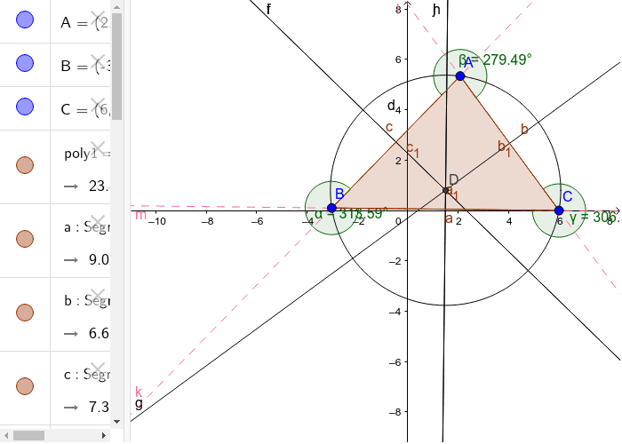 Geometry Project – Geogebra