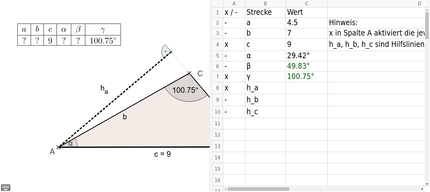 GeoGebra Applet
