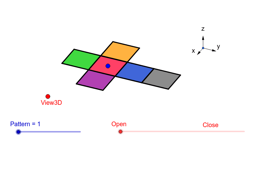 Pictorial Nets of Three Dimensional Shapes GeoGebra