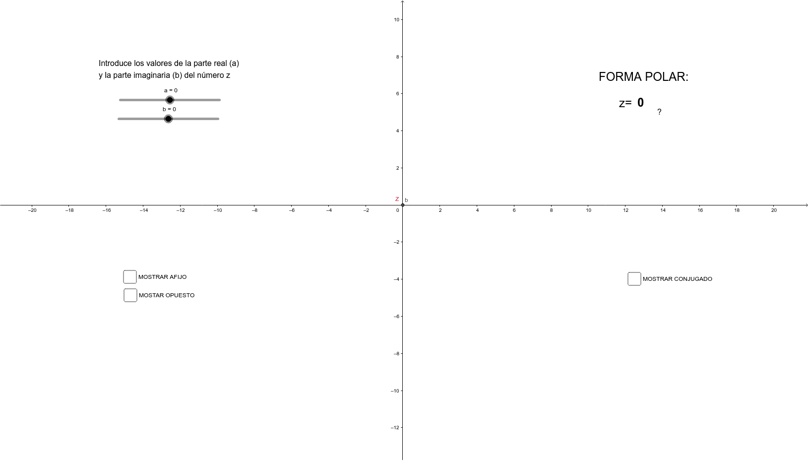 Forma Polar De Un Numero Complejo Geogebra