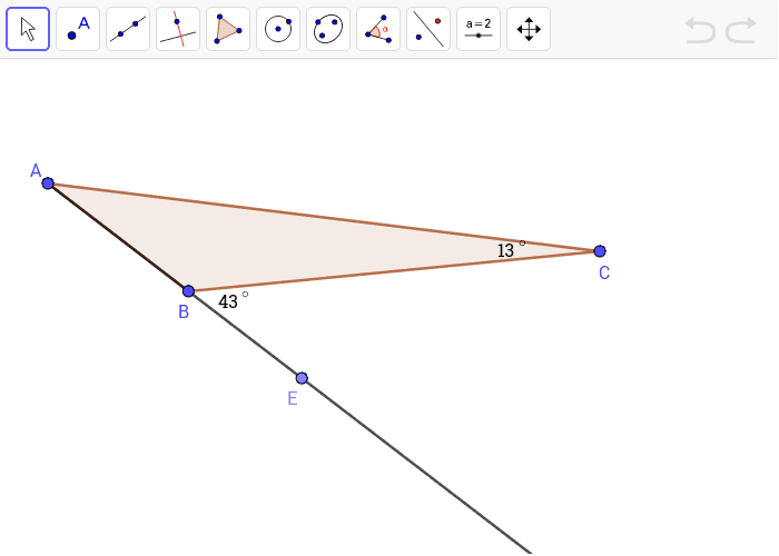 4. Find the measure of angle A.