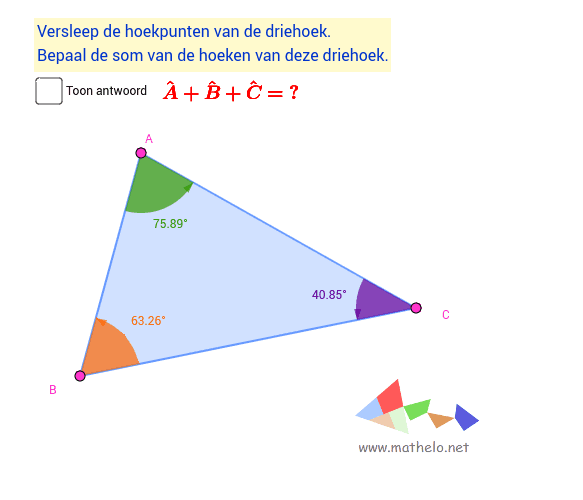 Hoekensom van een driehoek