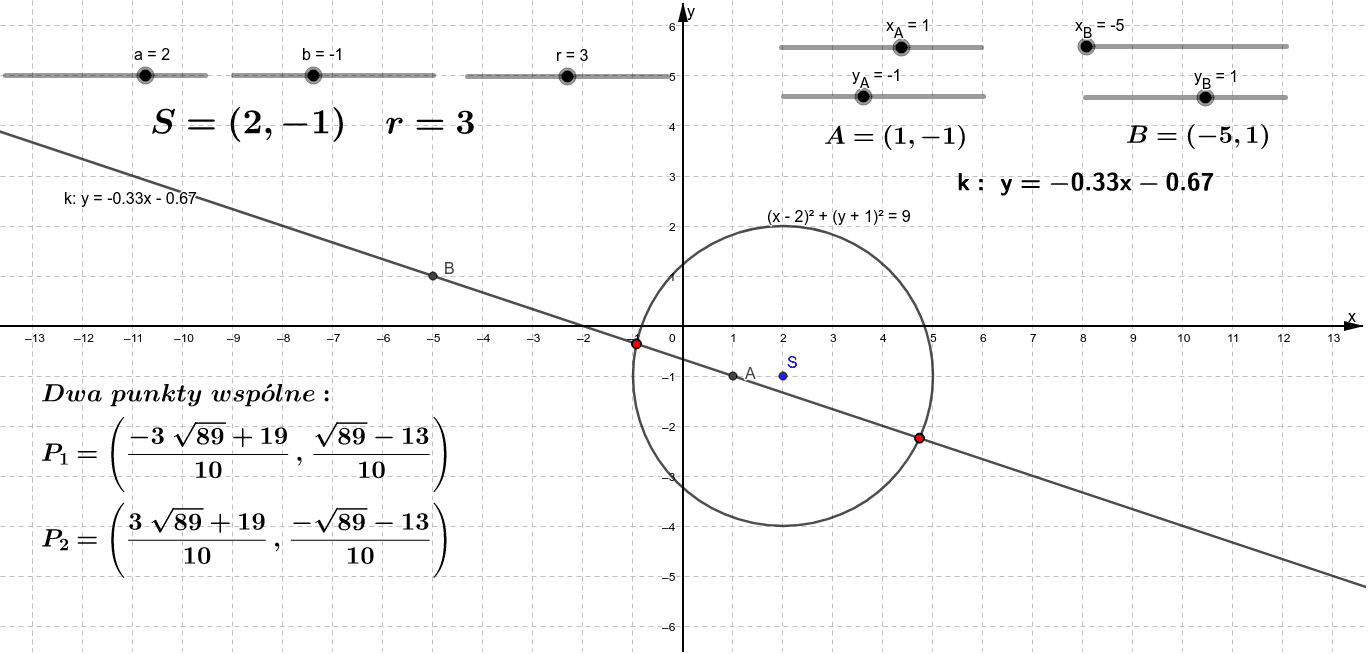 Wzajemne Polozenie Okregu I Prostej Wzajemne położenie prostej i okręgu – GeoGebra