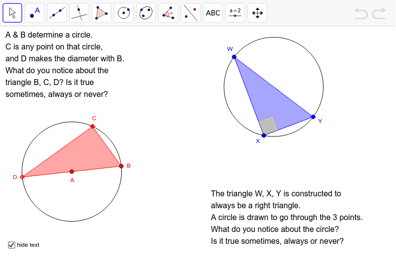 GeoGebra Applet