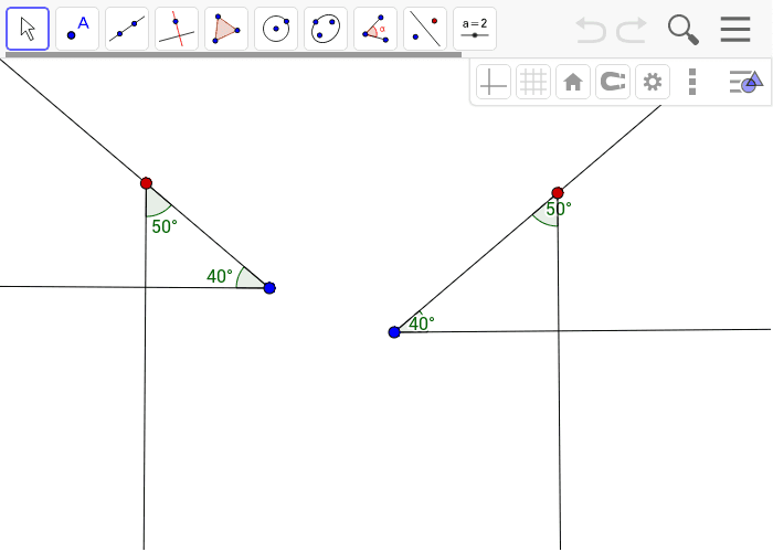 Hint: You can move the red points along the rays, but the blue points are fixed in place.