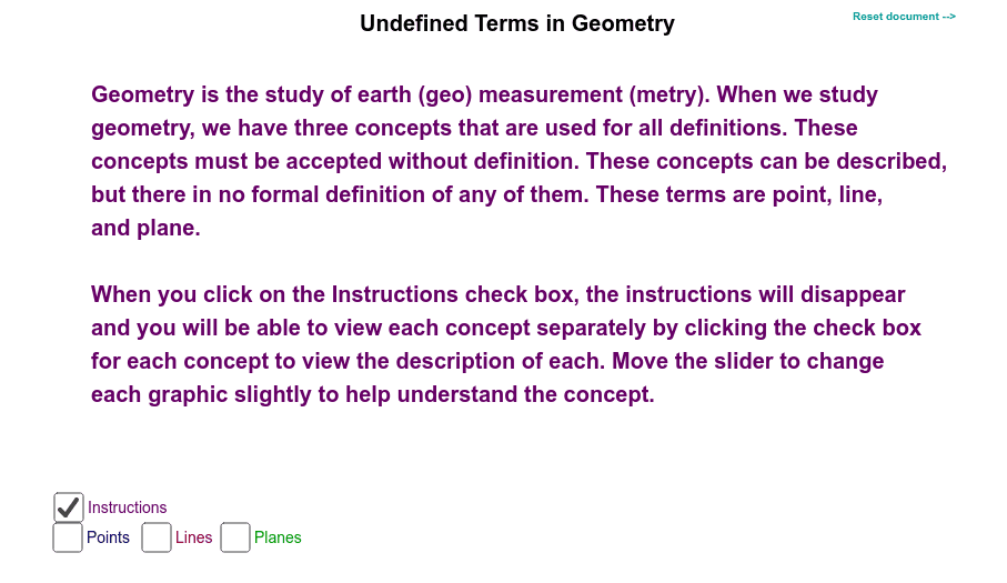 GeoGebra Applet