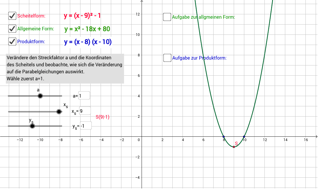 GeoGebra Applet