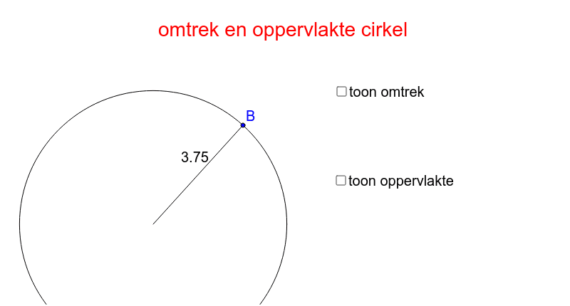 Oppervlakte cirkel