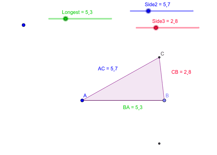 Drawing Triangles (sides) GeoGebra