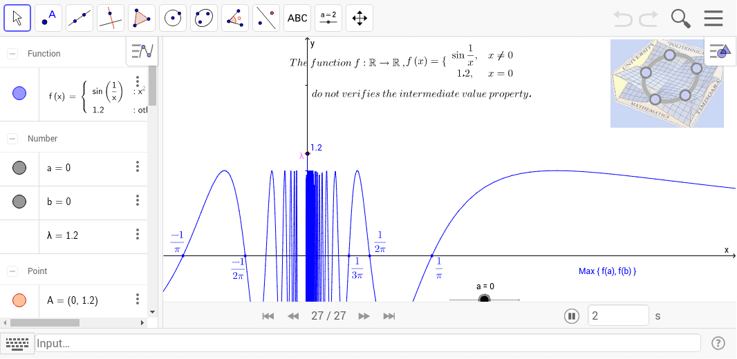 GeoGebra Applet