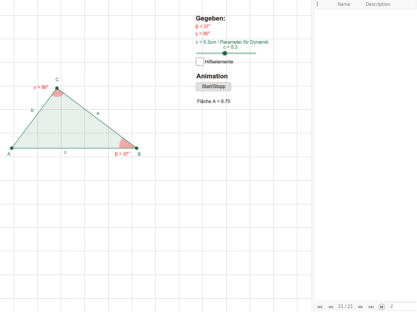GeoGebra Applet
