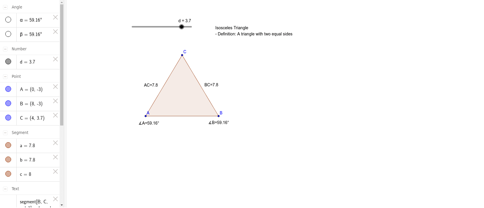 GeoGebra Applet