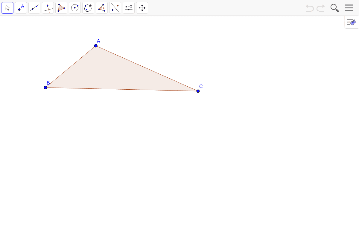 8) Construct the incenter.