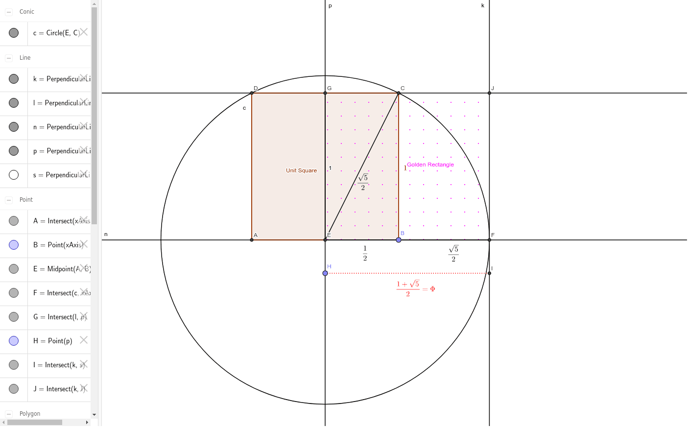 Golden Rectangle – GeoGebra