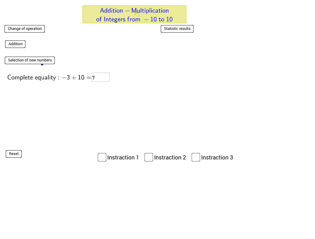 GeoGebra Applet