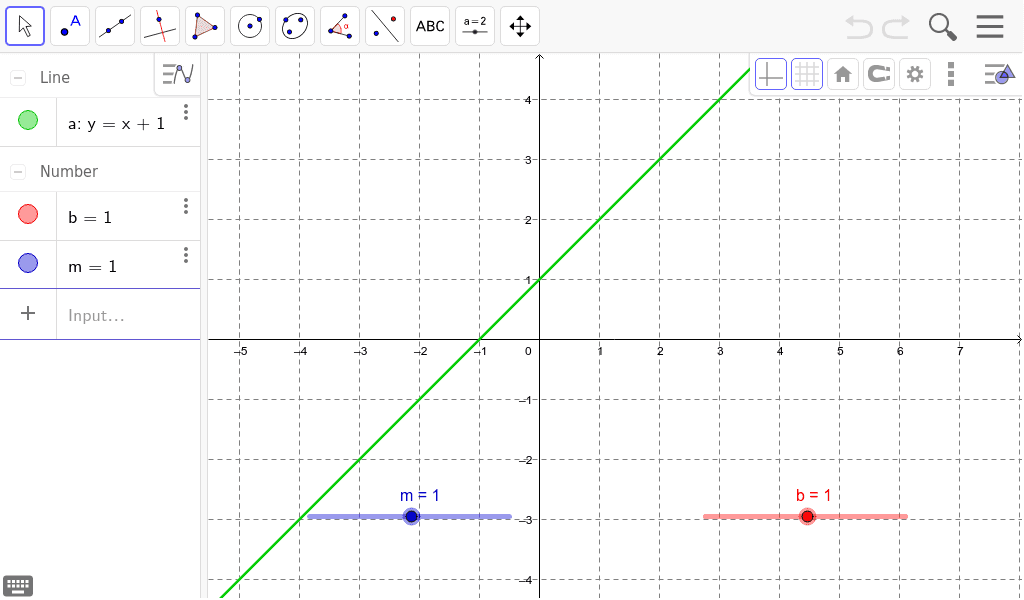 Pendiente De Una Recta Geogebra