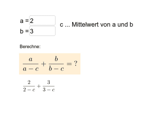 Term berechnen – GeoGebra