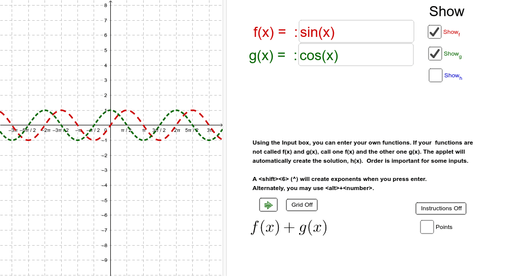 GeoGebra Applet