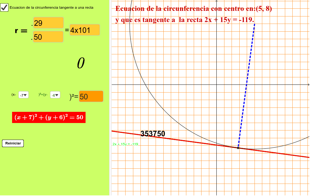 GeoGebra Applet