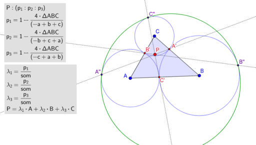 X(481) 1st Eppstein point – GeoGebra
