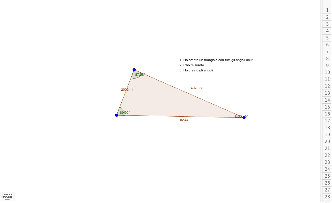 Triangolo acutangolo GeoGebra Triangolo acutangolo GeoGebra