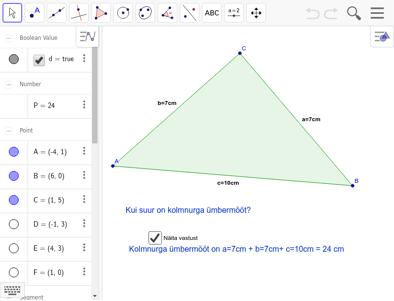 GeoGebra Applet