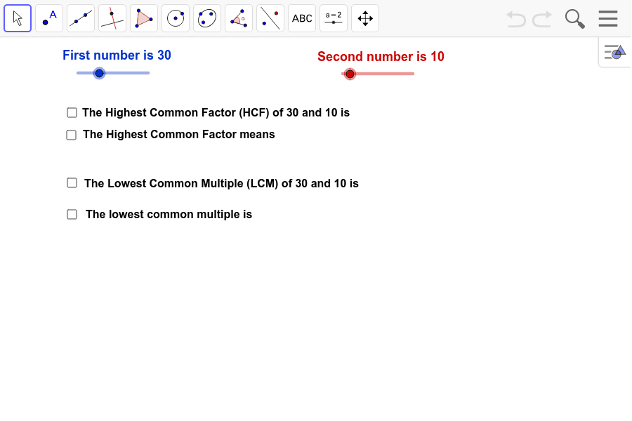 GeoGebra Applet
