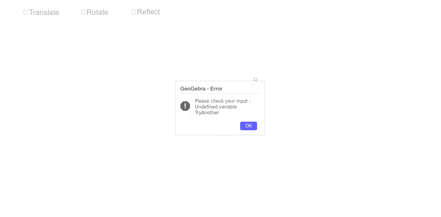 GeoGebra Applet