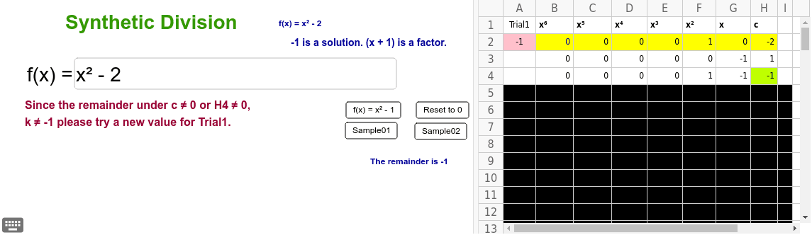 GeoGebra Applet