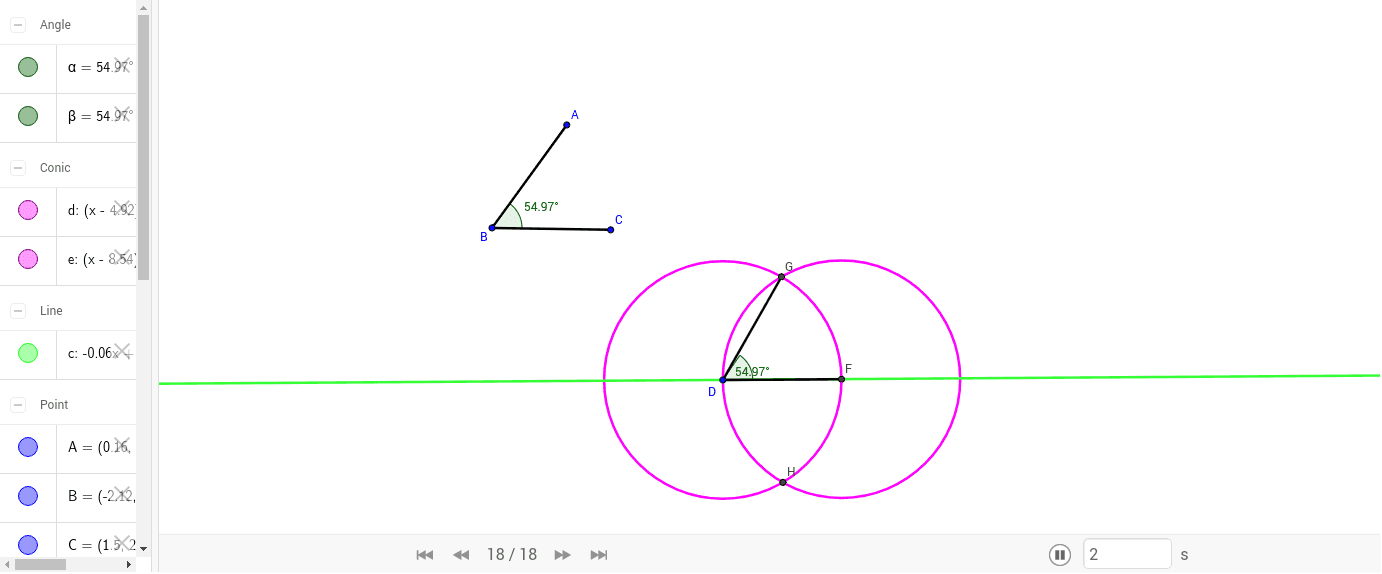 GeoGebra Applet