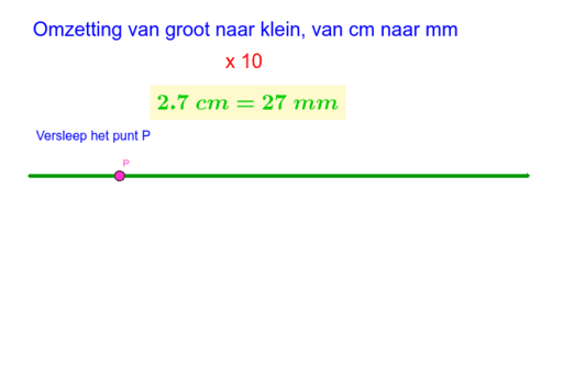 Van Cm Naar Mm GeoGebra